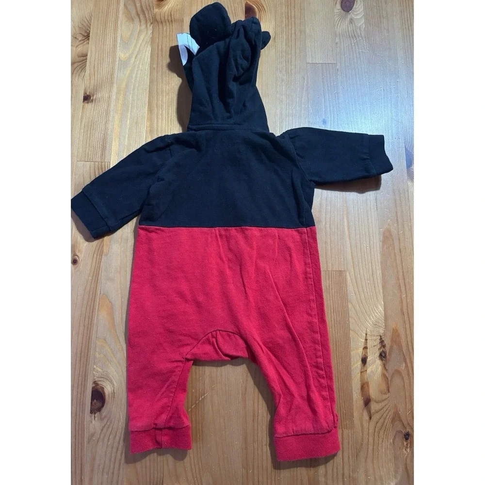 Disney Baby Mickey Mouse Costume Coverall Size 6 Months